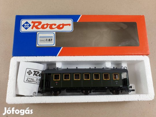 H0 Roco 55855 DRG 3. Osztályú Személyvagon - Vagon Új