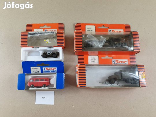 H0 Roco Minitanks Jármű , Ágyú - 4 db Egyben #P55