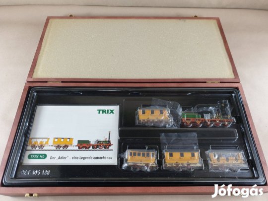 H0 Trix 22050 Készlet - Adler Gőzmozdony - Személyvagonokkal - DCC