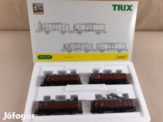 H0 Trix 24007 DB Tehervagon Rakománnyal - Vagon Készlet Szett