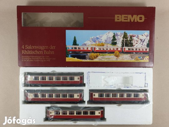 H0e Bemo 7272 114 Pullman RhB Szalonkocsi - Vagon Szett