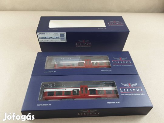 H0e Liliput L340502 Pinzgauer Lokalbahn VI Személyvagon és Vezérlőkocs