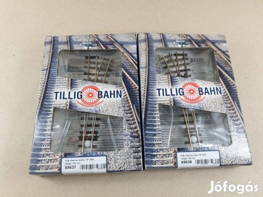 H0e Tillig 85637 és 85638 Váltó - Kitérő Pár (Sín , vágány)