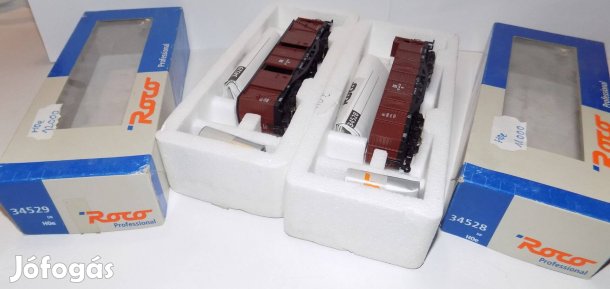 H0e tehervagonok DR Roco Proffesional