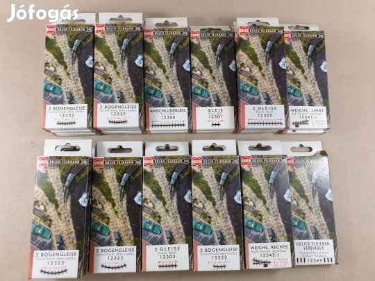 H0f BUSCH Bányavasút Ipari Vasút Sín Váltó Vágány Csomag