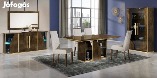 H2 - Desiree (bronz-arany) olasz modern étkező garnitúra Akció!