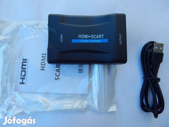 HDMI To SCART Adapter HDMI Átalakító Euroscart-ra Új