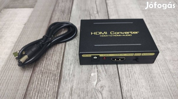 HDMI Toldó Optikai Toslink És RCA Hang Kimenetekkel Pl. Monitorhoz Ami