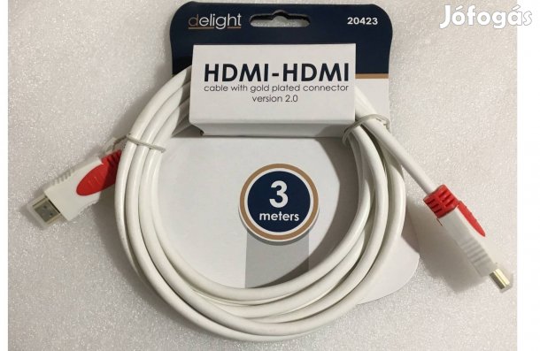 HDMI kábel Aranyozott 2.0v 3 méter 1080p 24K LCD LED TV