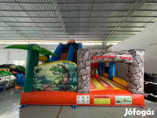 HJ28 Dínó park csúszdás, akadályos játékpark légvár ugrálóvár