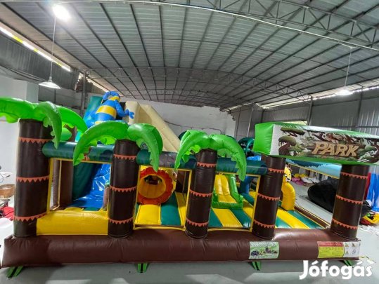 HJ35 Safari park csúszdás, akadályos játékpark légvár ugrálóvár