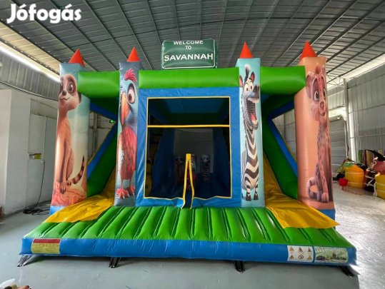 HJ45 Savanna duplacsúszdás, akadályos légvár ugrálóvár