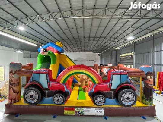 HJ50 Farm park csúszdás, akadályos játékpark légvár ugrálóvár