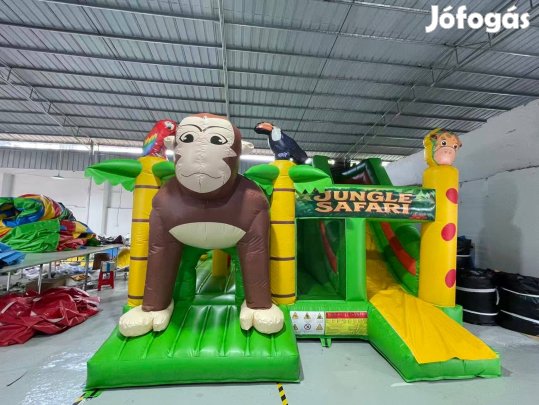 HJ59 Majom safari csúszdás, akadályos légvár ugrálóvár