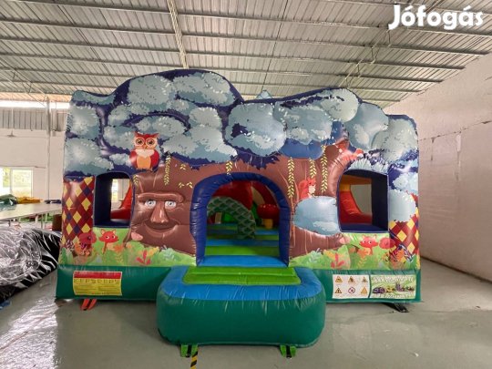 HJ60 Erdei duplacsúszdás, akadályos légvár ugrálóvár