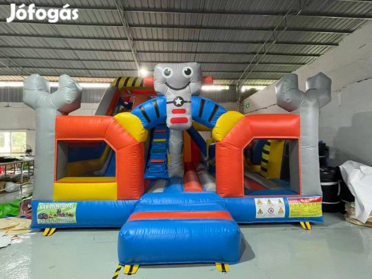 HJ66 Robot szervíz csúszdás, akadályos légvár ugrálóvár