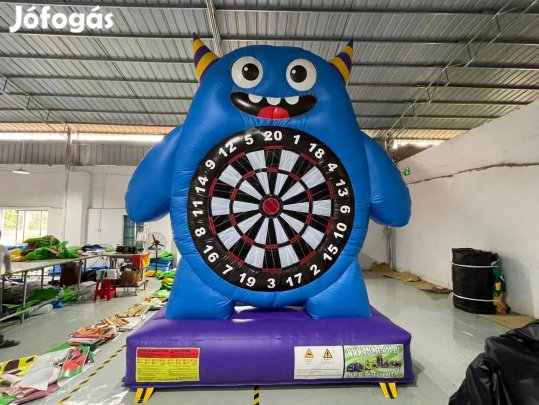 HJ73 Szörnyike focidarts kék légvár ugrálóvár