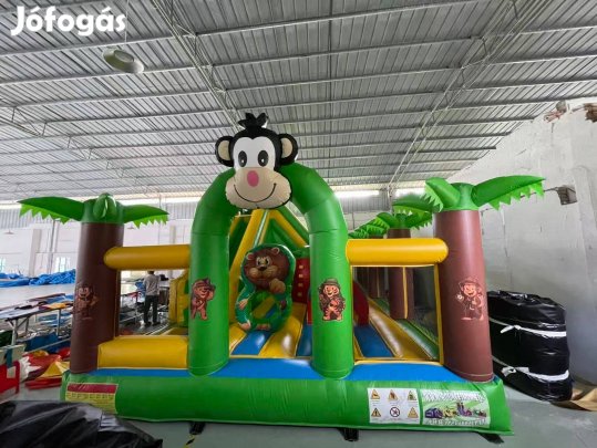 HJ76 Majom safari csúszdás, akadályos játékpark légvár ugrálóvár