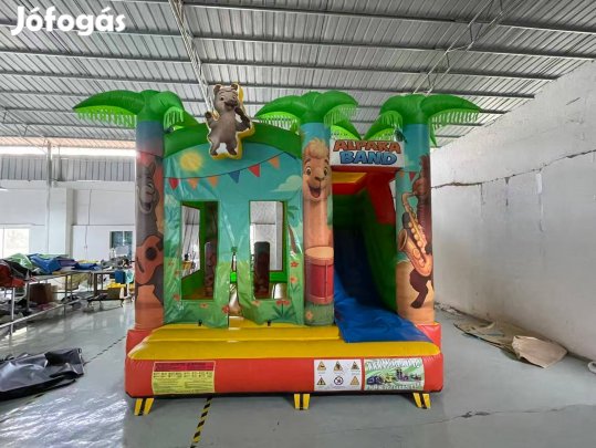 HJ82 Alpaka csúszdás, akadályos ugrálóvár légvár