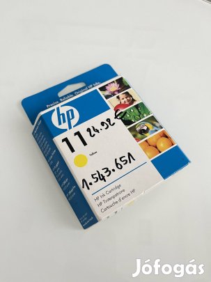 HP 11 sárga, eredeti, bontatlan tintapatron