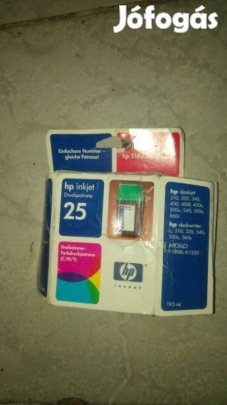 HP 25 fekete tintapatron bontatlan