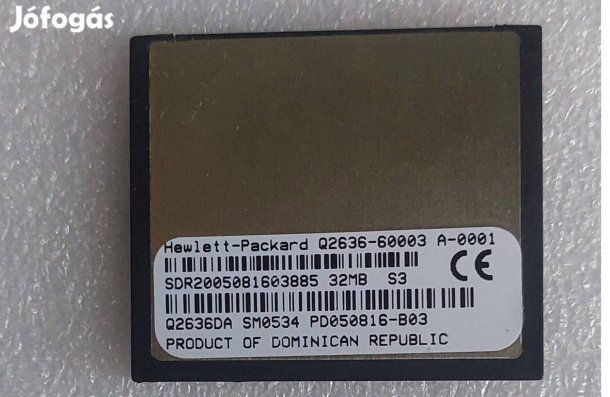 HP 32MB (64MB) 50 tűs CF Compact flash memóriakártya kártya