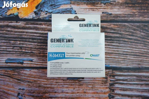 HP 364XL yellow utángyártott patron #2