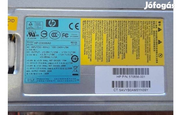 HP-D3006A0 300W ATX Tápegység