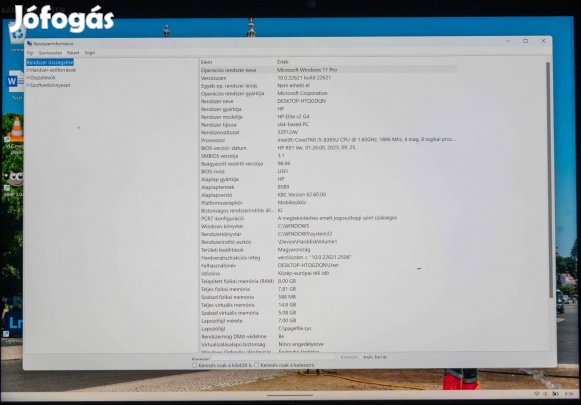 HP Elite x2 G4 i5-8365U CPU 8GB 256GB 3k monitor