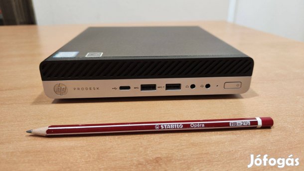 HP Mini PC i3-8100T / 8 GB DDR4 / 256 GB SSD / Win 11 + 1 év Garancia!