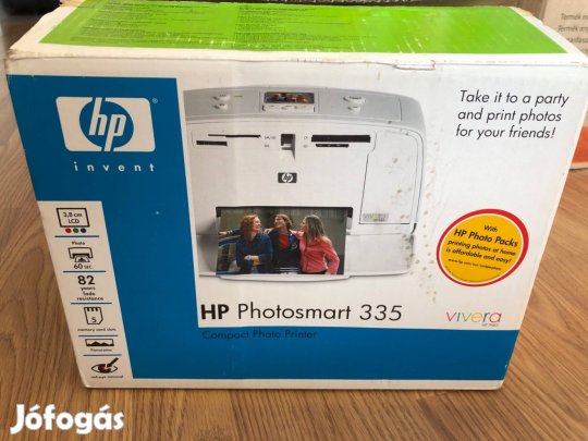 HP Photosmart 335 fotónyomtató új, dobozában, tartozékokkal