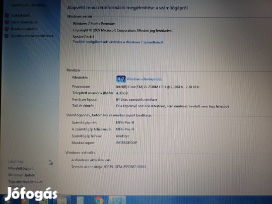 HP Probook 4330s eladó