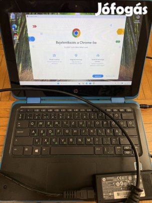 HP Probook x360 11 G3 EE notebook egyedi kék színben eladó + töltő