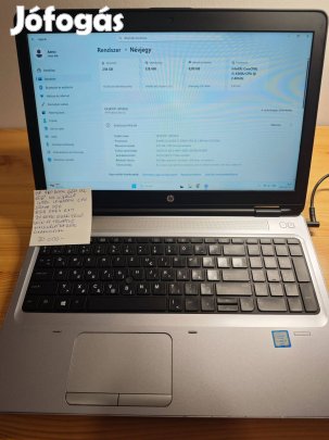 HP probook 650 G2 üzleti laptop, garanciával