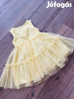 H&M 104-es 104 csillámló tüllös citromsárga kislány ruha 104-es