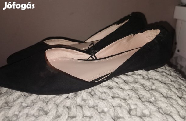 H&M 40 velúr cipő egyszer viselt