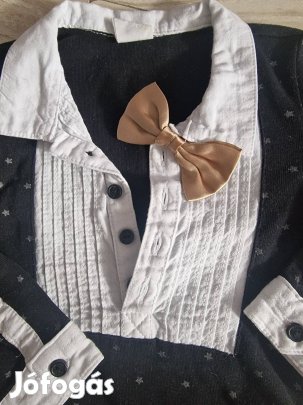H&M 9-12 hós nyakkendős ingbody