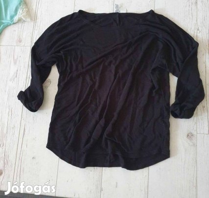 H&M Basic Divided L Xl méretre fekete pulcsi hosszuujju polo
