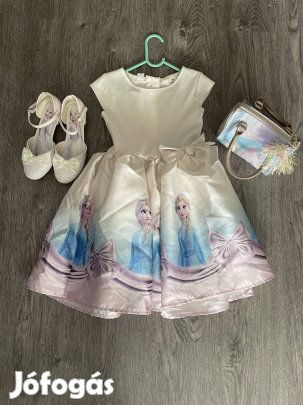 H&M Elsa ruha és Elsa cipő ünneplő magassarkú Jégvarázs táska