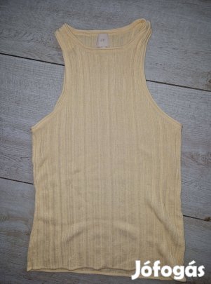 H&M L-es bordás trikó lecímkézett