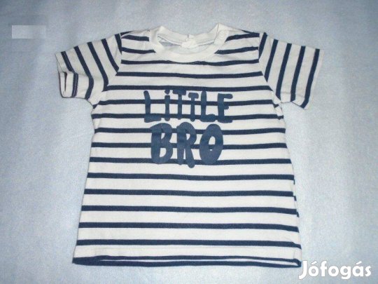 H&M Little bro csíkos póló 4-6 hó méret 68