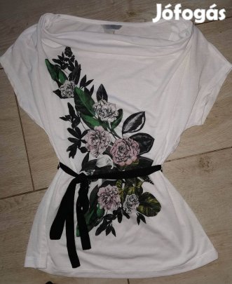 H&M S lecímkézett felső övvel
