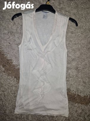 H&M XS lecímkézett ujjatlan felső