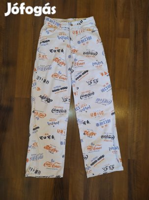 H&M, Divided Coca Cola fehér magas derekú farmernadrág