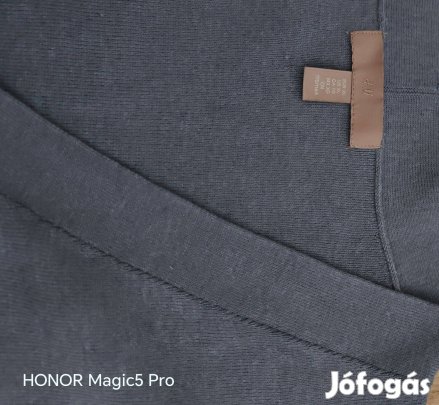 H&M acélkék finomkötött női felsőrész uj állapot