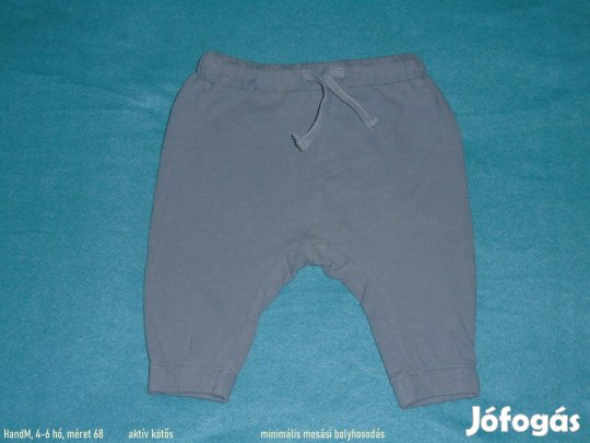 H&M aktív kötős jogger nadrág 4-6 hó (méret 68)