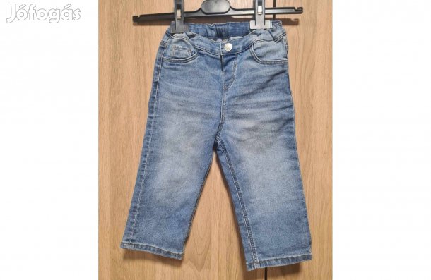 H&M baggy stílusú bő kislány - baba farmer 92-es