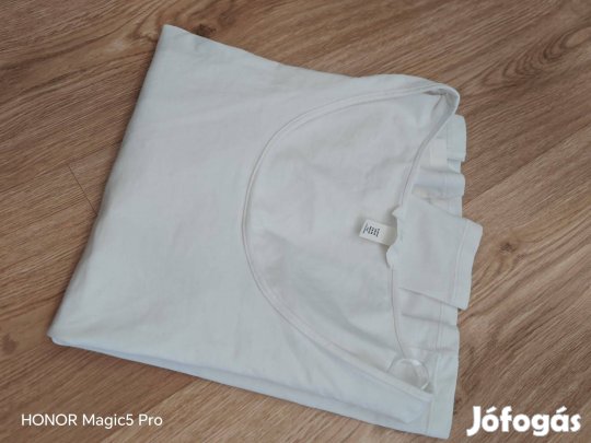 H&M basic fehér női strech pamut női felső M