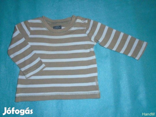 H&M csíkos hosszú ujjú felső 4-6 hó (méret 68)