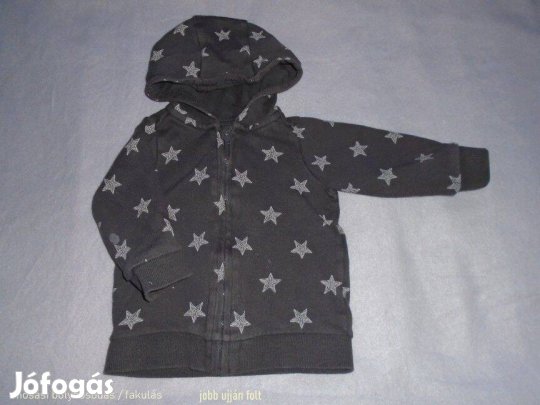 H&M csillag mintás kapucnis pulóver 4-6 hó (méret 68)